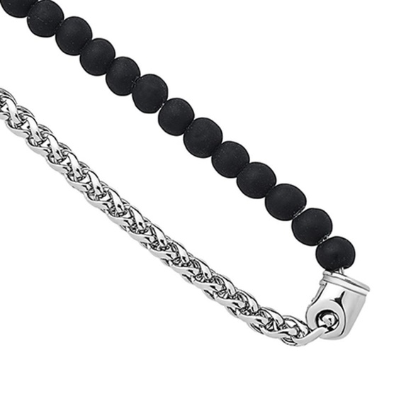 Chain and Bead Necklace - Picture 2 of 2